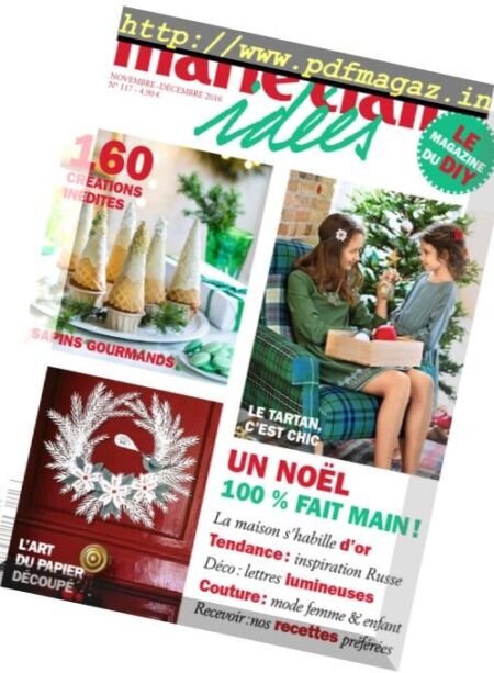 Marie Claire Idees – Novembre-Decembre 2016 Cover