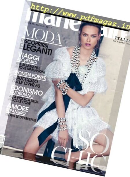 Marie Claire Italia – Dicembre 2016 Cover