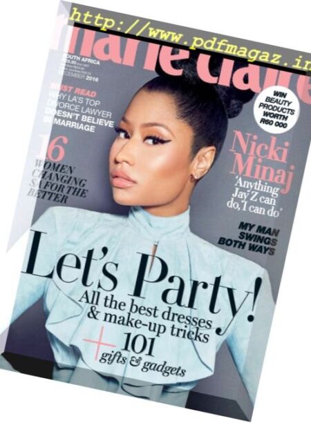 Marie Claire South Africa – December 2016 Cover