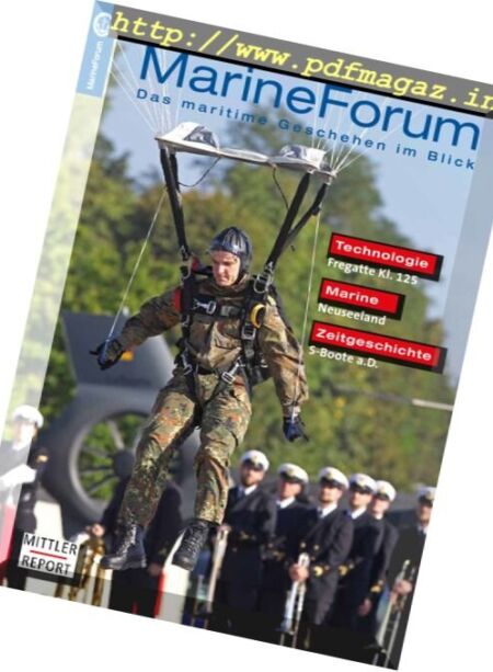 Marine Forum – November 2016 Cover