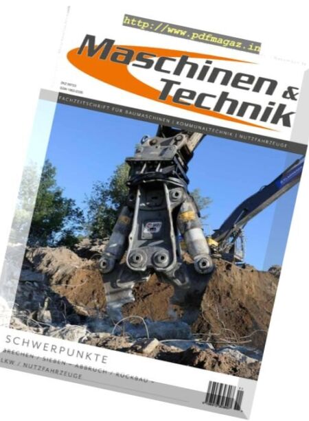 Maschinen & Technik – November 2016 Cover