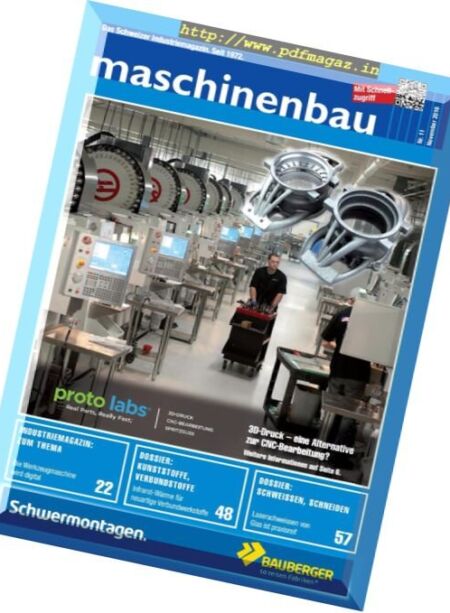 Maschinenbau – November 2016 Cover