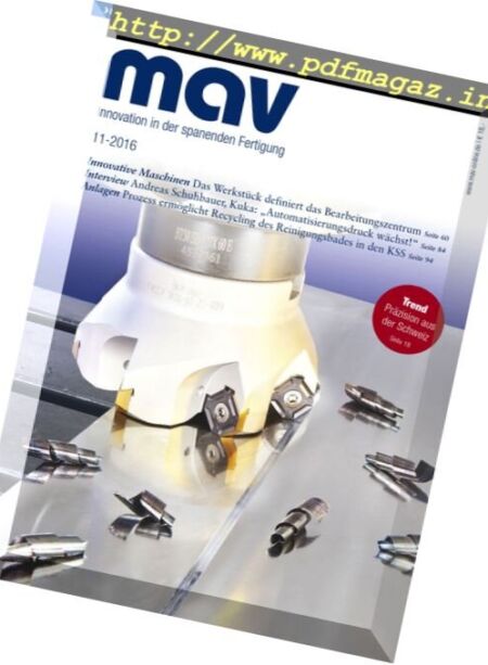 MAV – November 2016 Cover