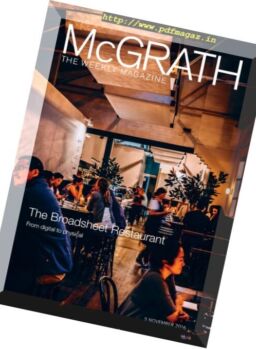 McGrath The Weekly – 5 November 2016