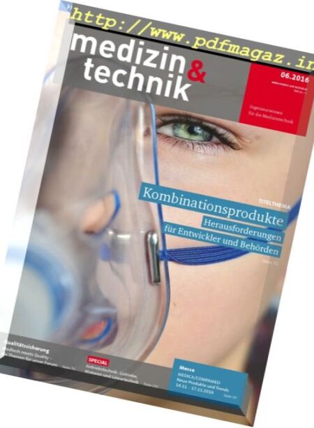 Medizin & Technik – Nr.6, 2016 Cover