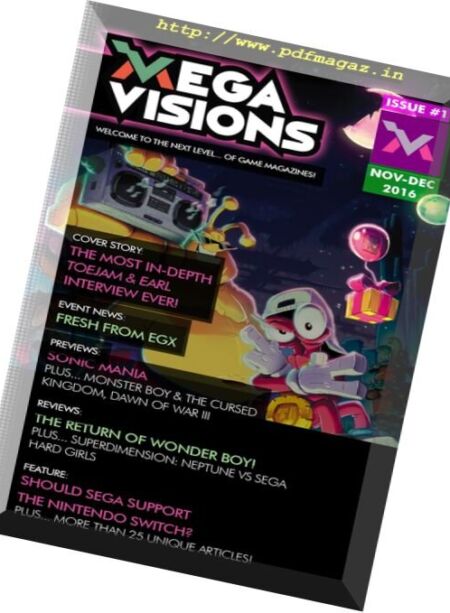 Mega Visions Magazine – Issue 1, November-December 2016 Cover