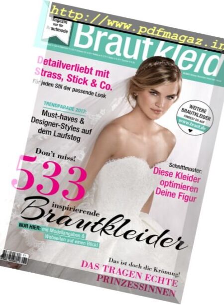 Mein Brautkleid – Nr.1, 2017 Cover