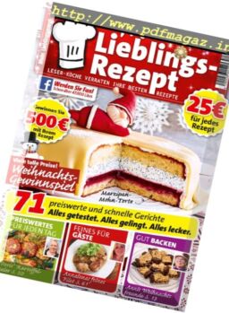 Mein Lieblingsrezept – Dezember 2016