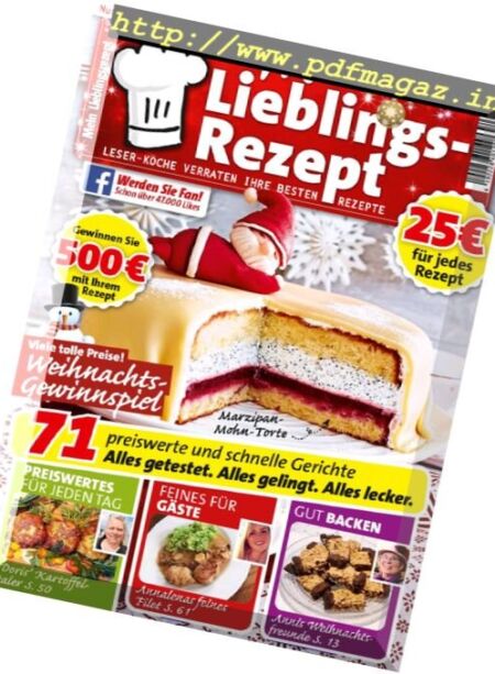 Mein Lieblingsrezept – Dezember 2016 Cover