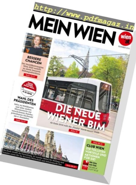 Mein Wien – November 2016 Cover
