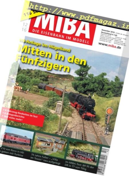 MIBA – Dezember 2016 Cover