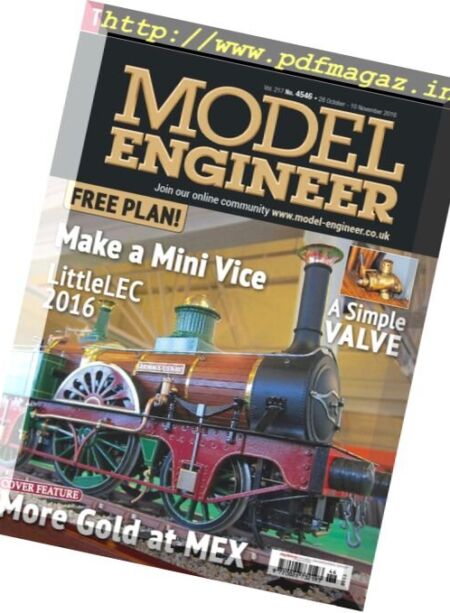 Model Engineer – 28 October 2016 Cover