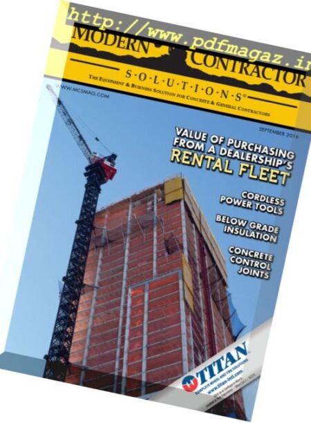 Modern Contractor Solutions – September 2016 Cover