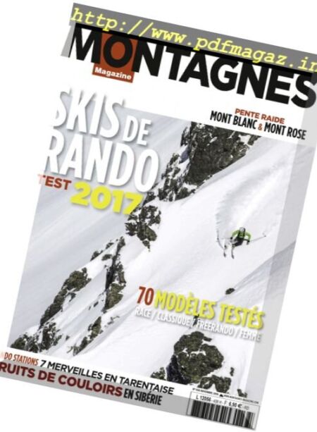 Montagnes Magazine – Novembre 2016 Cover