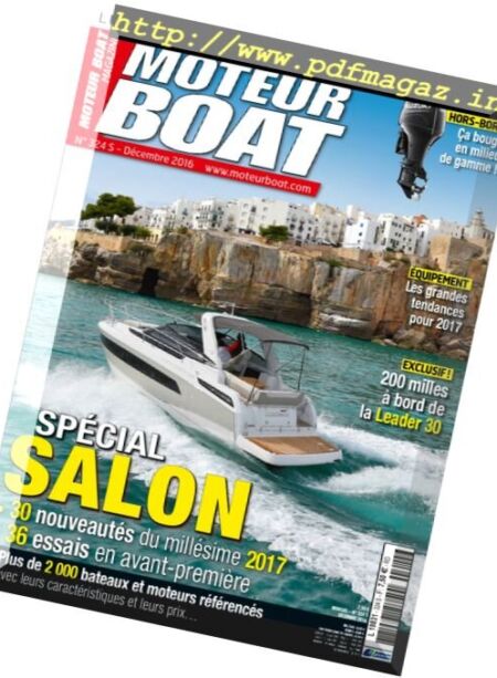 Moteur Boat Magazine – Decembre 2016 Cover