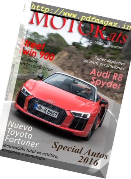 MOTORats – Octubre 2016 Cover