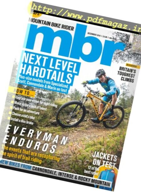 Mountain Bike Rider – December 2016 Cover