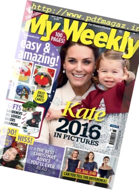 My Weekly – 15 November 2016 Cover