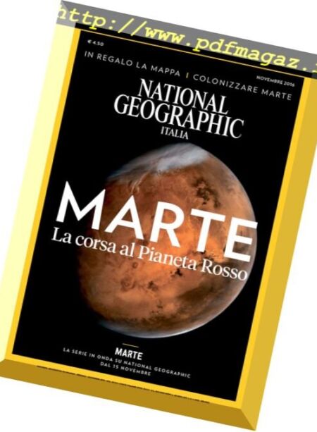 National Geographic Italia – Novembre 2016 Cover