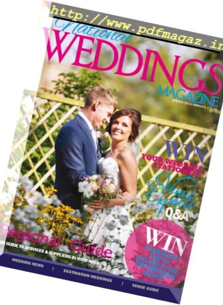 National Weddings Magazine – Spring 2016 Cover