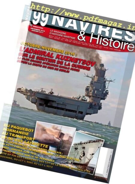 Navires & Histoire – Decembre 2016 – Janvier 2017 Cover