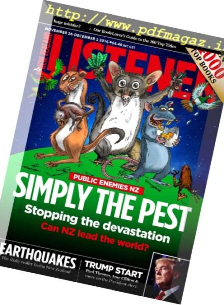 New Zealand Listener – 26 November 2016 Cover