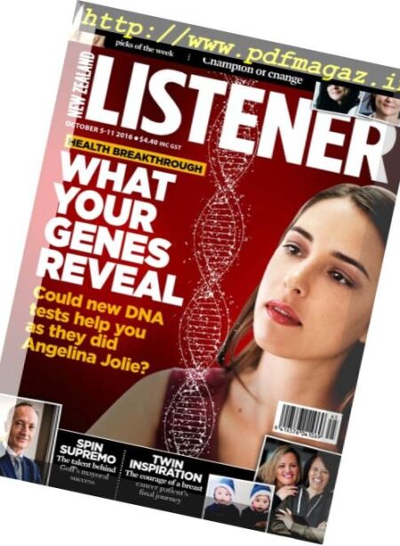 New Zealand Listener – 5 November 2016 Cover