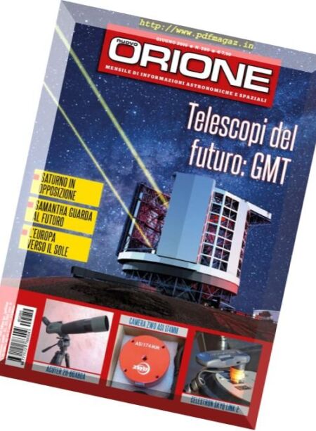 Nouvo Orione – Giugno 2016 Cover