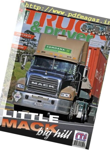NZ Truck & Driver – December 2016 – January 2017 Cover