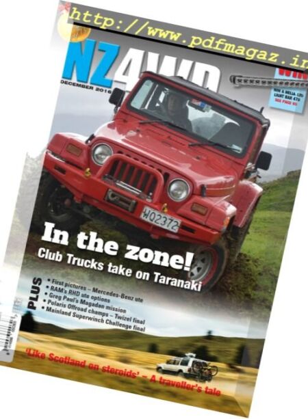 NZ4WD – December 2016 Cover