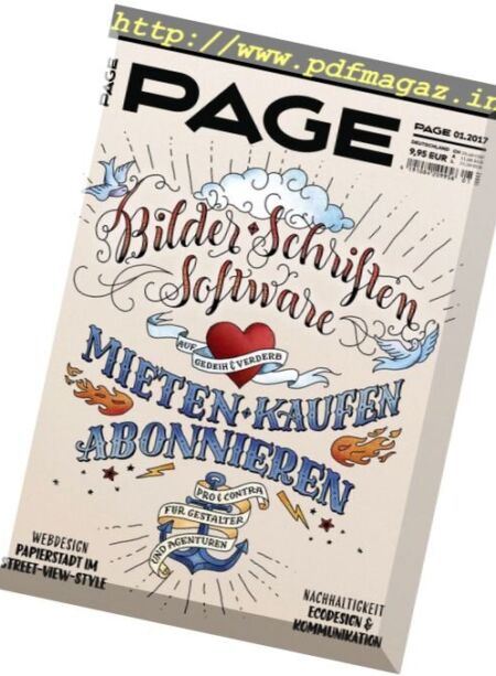 Page – Nr.1, 2017 Cover