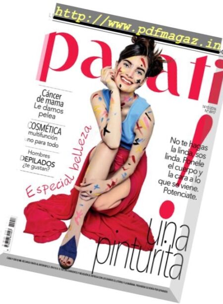 Para Ti Argentina – 14 Octubre 2016 Cover