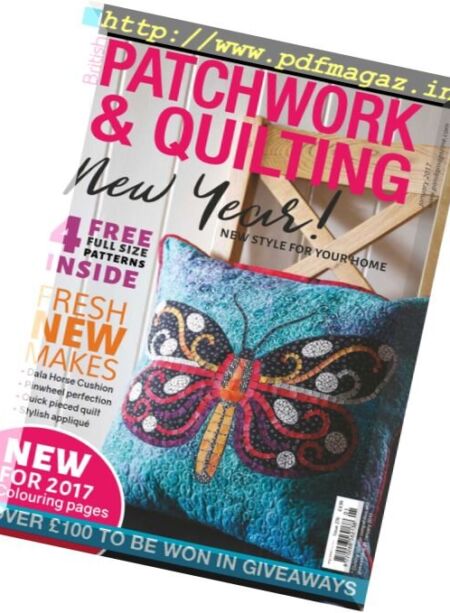 Patchwork & Quilting – January 2017 Cover
