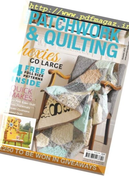 Patchwork and Quilting – November 2016 Cover