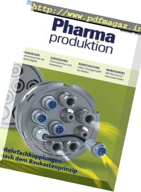 Pharma Produktion – November 2016 Cover