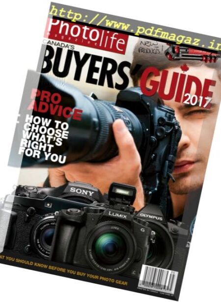 Photo Life – Canada’s Buyers’ Guide 2017 Cover