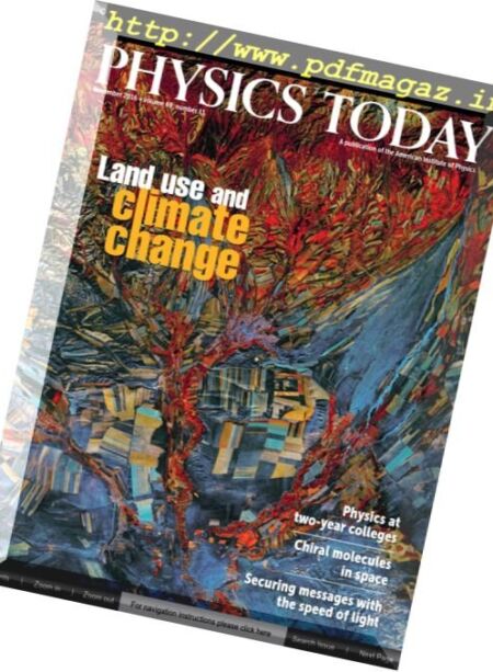 Physics Today – November 2016 Cover