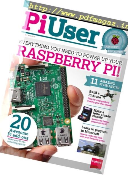 Pi User – Issue 1, Winter 2016 Cover