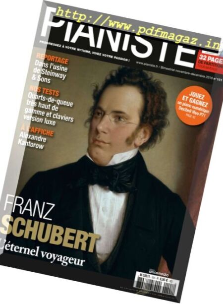 Pianiste – Novembre-Decembre 2016 Cover