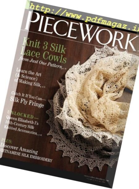 PieceWork – November-December 2016 Cover