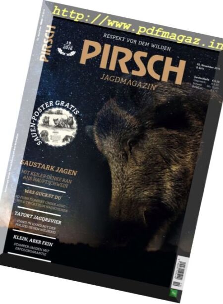 Pirsch – 2 November 2016 Cover