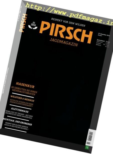 Pirsch – 7 Dezember 2016 Cover
