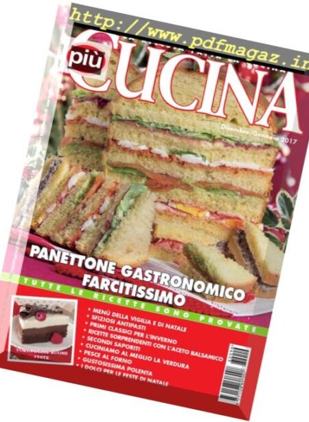 piuCUCINA – Dicembre 2016 – Gennaio 2017 Cover