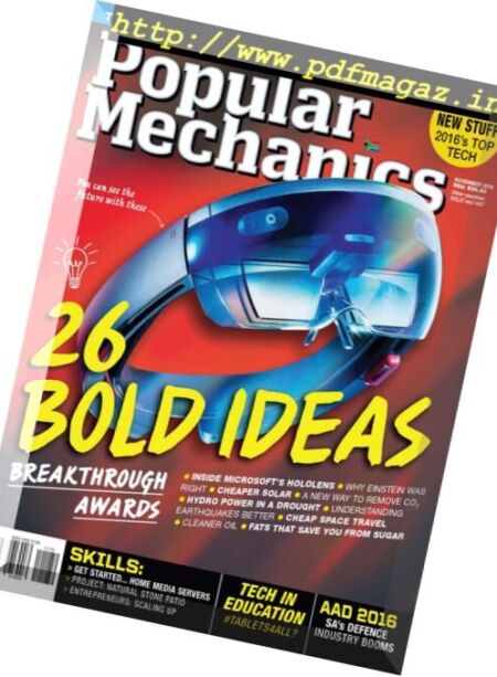 Popular Mechanics South Africa – November 2016 Cover