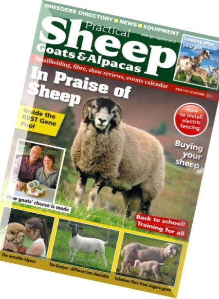 Practical Sheep Goats & Alpacas – Autumn 2015 Cover