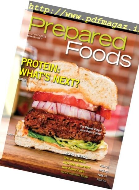 PreparedFoods – November 2016 Cover