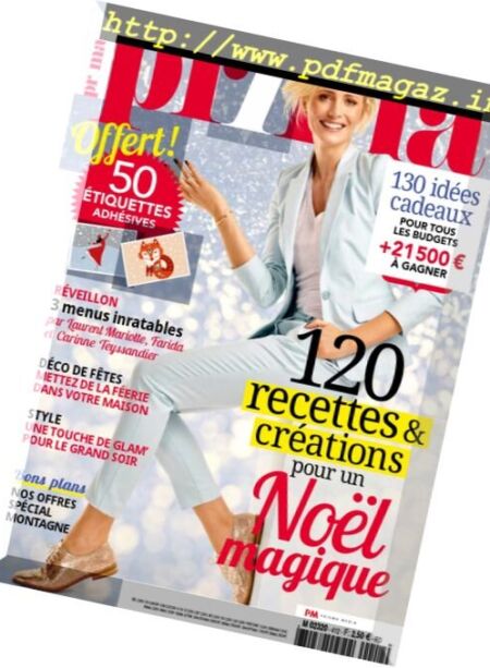 Prima France – Decembre 2016 Cover