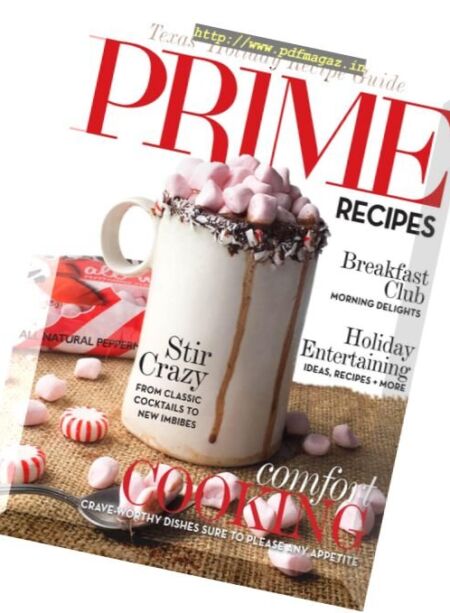 Prime Living’s – Recipe Guide 2016 Cover