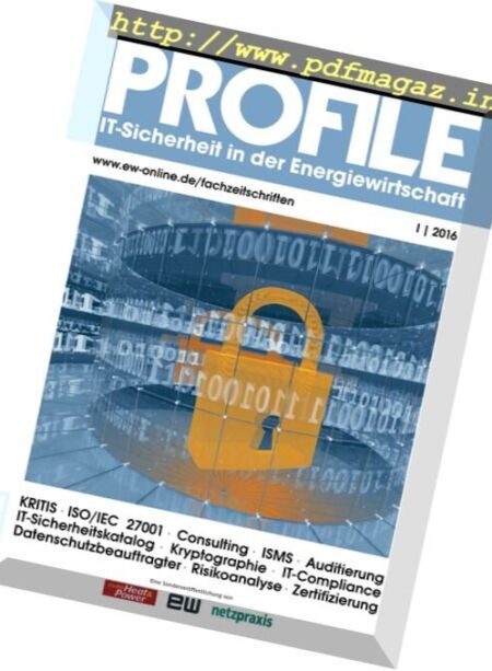 Profile – Nr.1, 2016 Cover