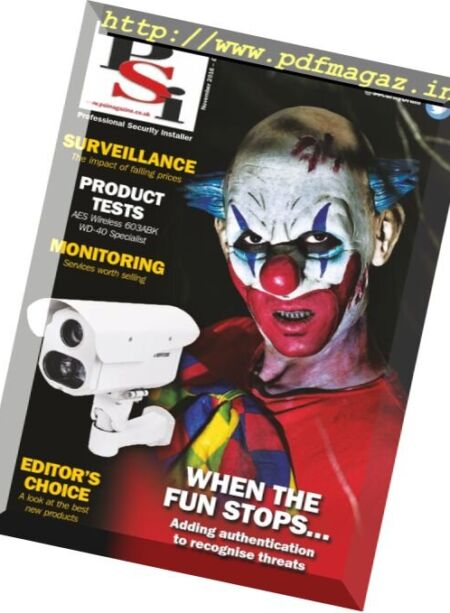 PSI. Professional Security Installer – November 2016 Cover